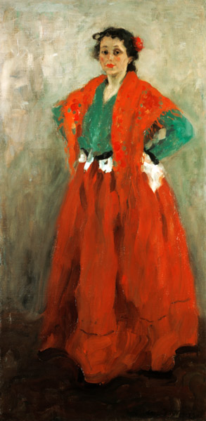 Helene Jawlensky in spanischem Kostüm. von Alexej von Jawlensky