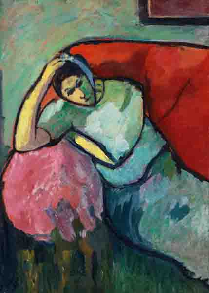Sitzende Frau von Alexej von Jawlensky