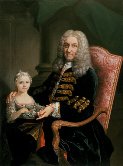 Double Portrait von Alexis Simon Belle