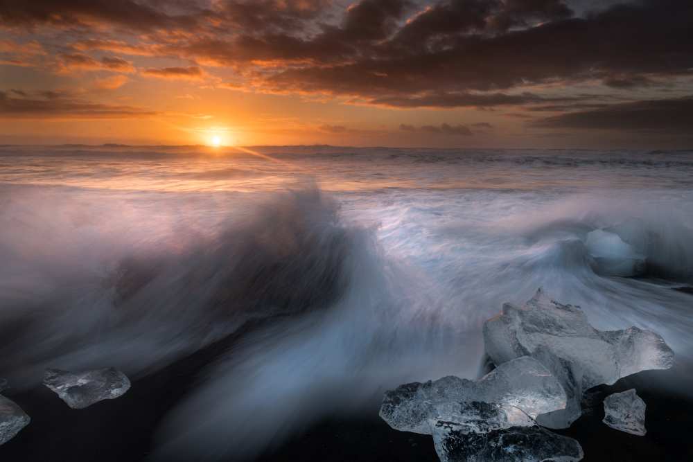 Dawn at Jokulsarlon von Alfred Forns