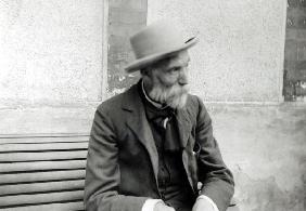 Auguste Renoir (1841-1919), 1898 (b/w photo) 