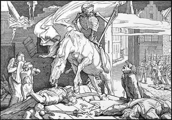 Death as Victor, from 'Another Dance of Death' published by Georg Wigand in Leipzig von Alfred Rethel