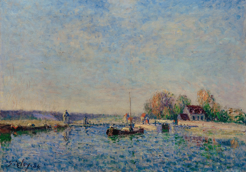 A.Sisley, Canal du Loing von Alfred Sisley