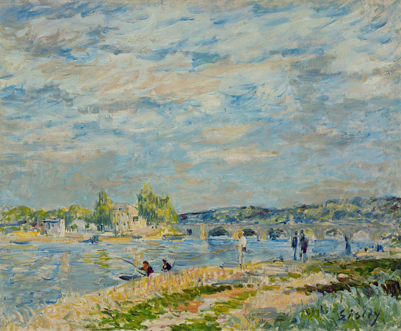 Die Brücke bei Sevres. von Alfred Sisley