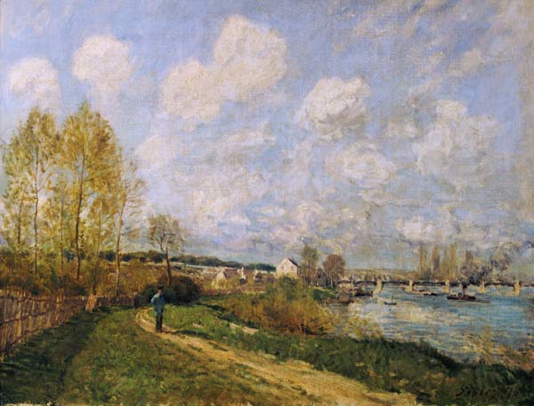 Die Seine bei Bougival von Alfred Sisley