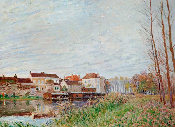 Sisley / Evening in Moret / 1888 von Alfred Sisley