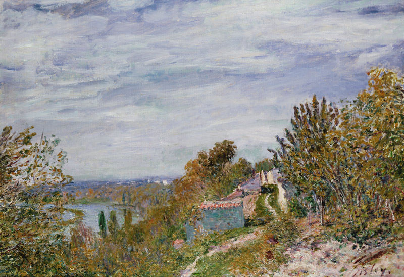 Path in the Gardens of By, May Morning von Alfred Sisley