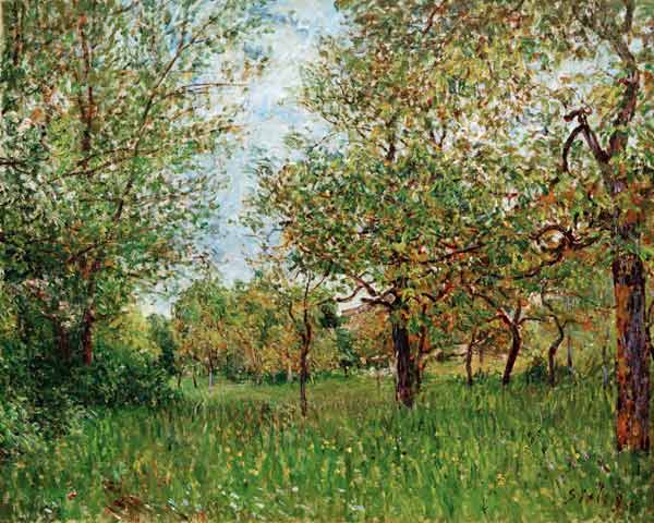 A.Sisley, Kleine Wiese in By von Alfred Sisley