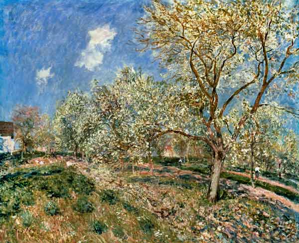 Springtime at Veneux von Alfred Sisley
