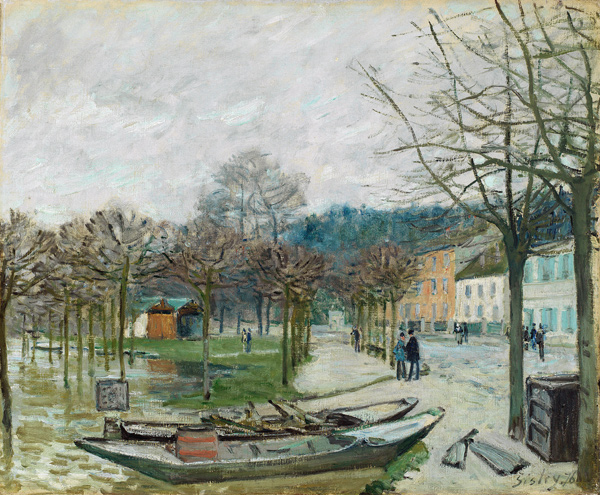 Überschwemmung bei Port-Marly von Alfred Sisley