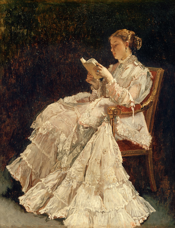 Die Leserin von Alfred Stevens
