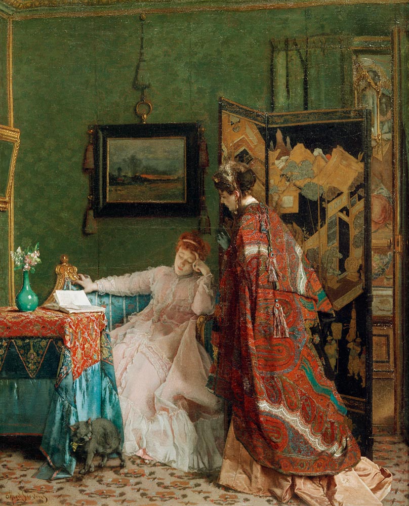 Nonchalance od. Der Besuch von Alfred Stevens