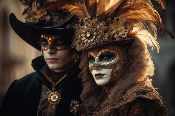 Venetiaanse maskers von Alida Jorissen