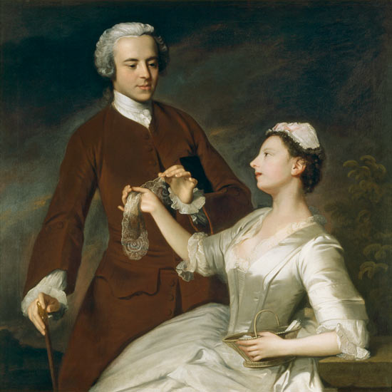 Portrait of Sir Edward and Lady Turner von Allan Ramsay