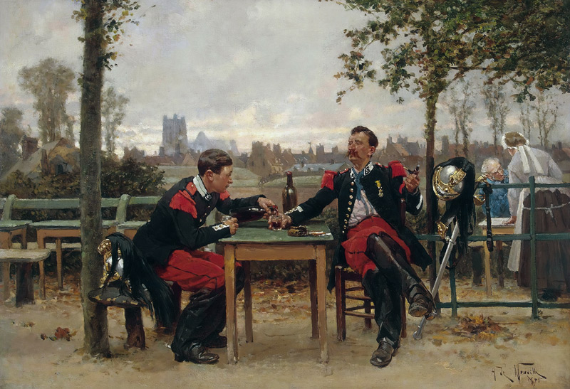 The Commander's Feast von Alphonse Marie de Neuville
