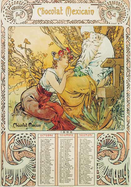 Old Age von Alphonse Mucha