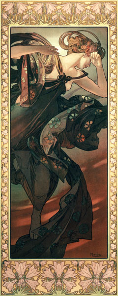 Der Abendstern von Alphonse Mucha
