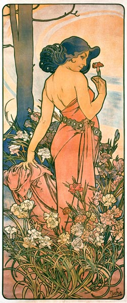 Die Nelke von Alphonse Mucha