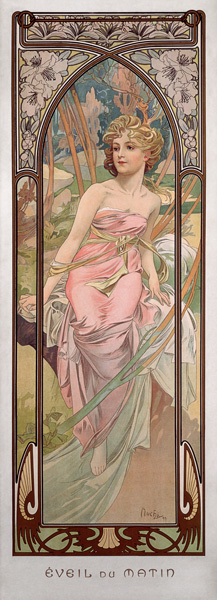 “Éveil du matin” (Morgenerwachen) von Alphonse Mucha