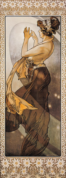 Sterne: Der Polarstern (Variante B) von Alphonse Mucha