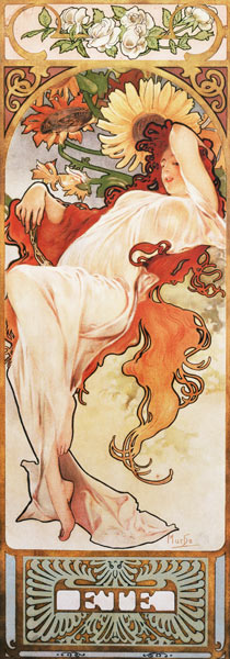 The Seasons: Summer von Alphonse Mucha