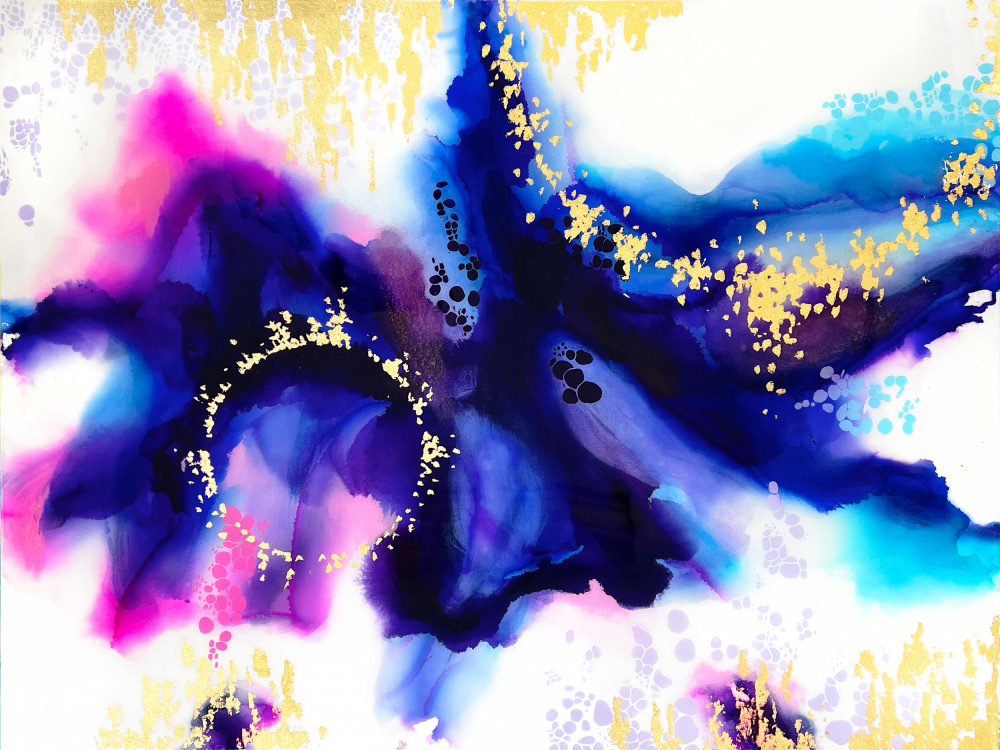 Purple Ink Blot von Alyson Storms