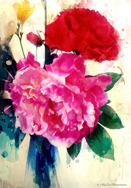 Peony and Poppy von AlyZen Moonshadow