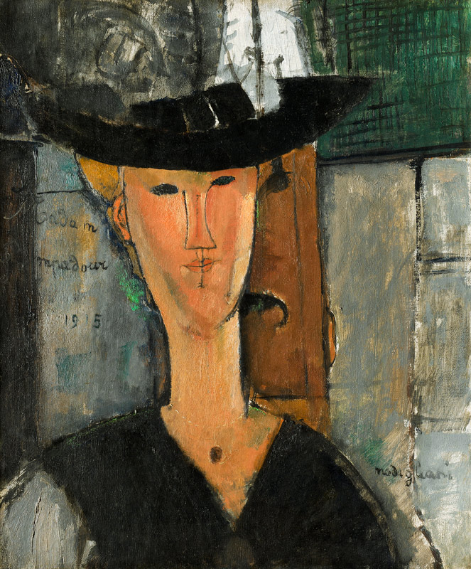Ausschnitt Madam Pompadour von Amedeo Modigliani