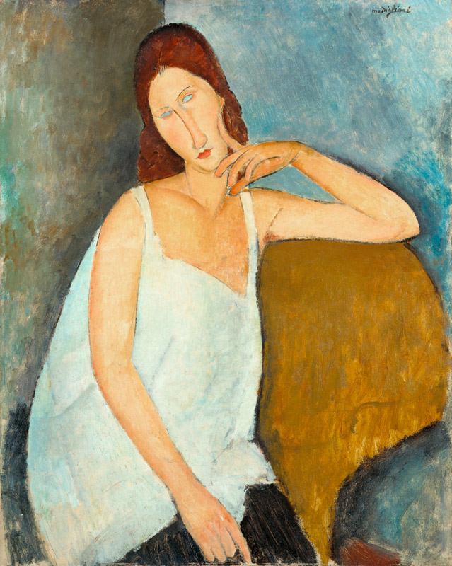 Ausschnitt Jeanne Hébuterne2 von Amedeo Modigliani