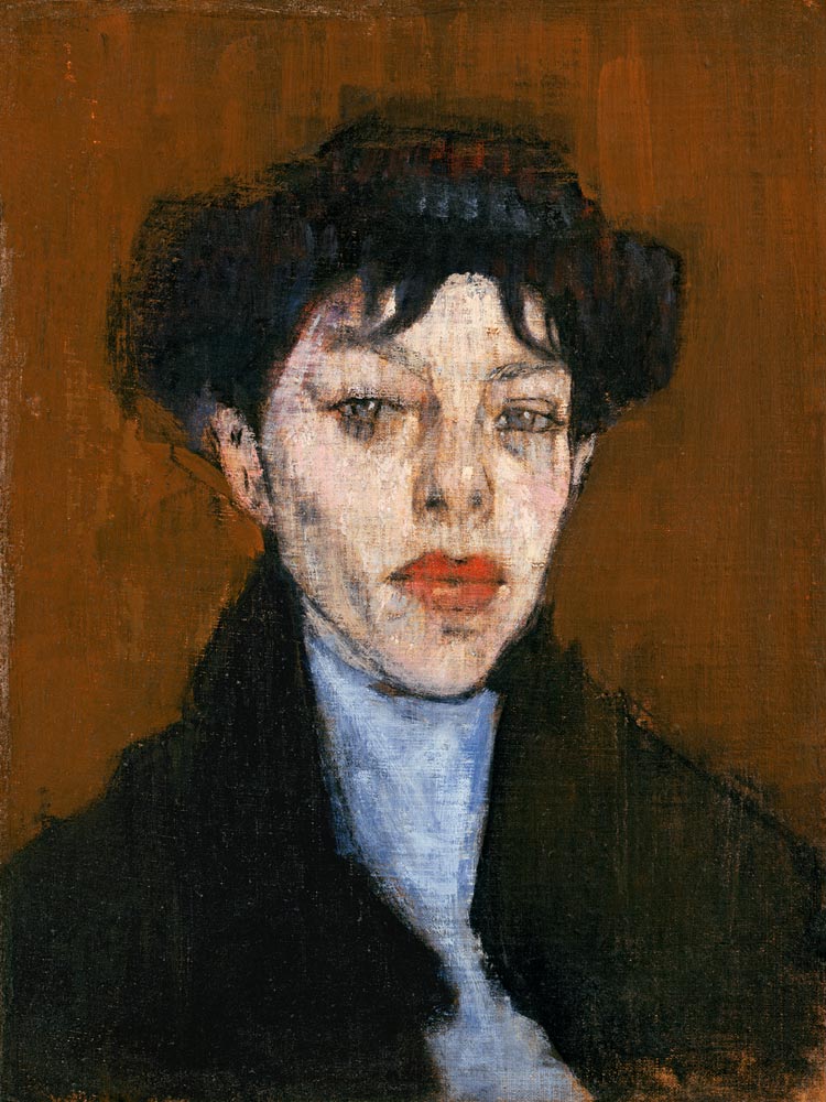 Woman with a Blue Scarf von Amedeo Modigliani