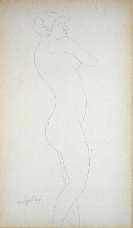 Nude Standing Girl von Amedeo Modigliani