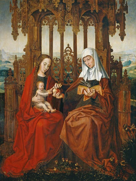 Madonna und Kind mit der heiligen Anna von Ambrosius Benson