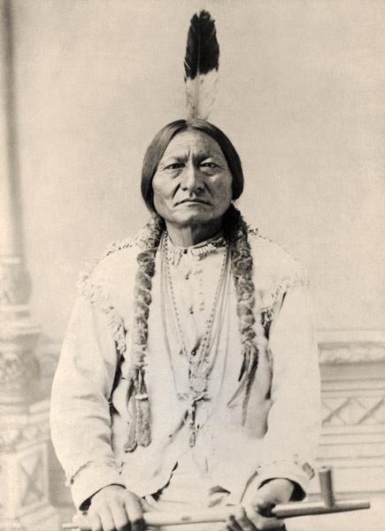 Sitting Bull (b/w photo) 