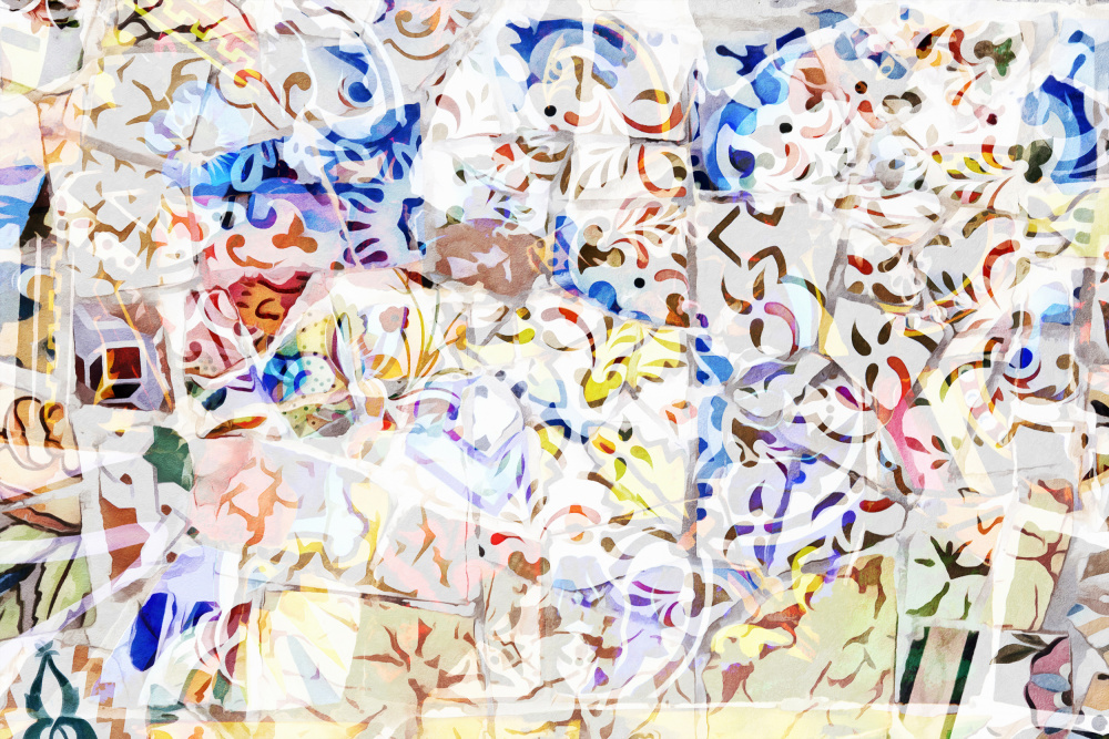 Mosaic of Barcelona 08 von amini54