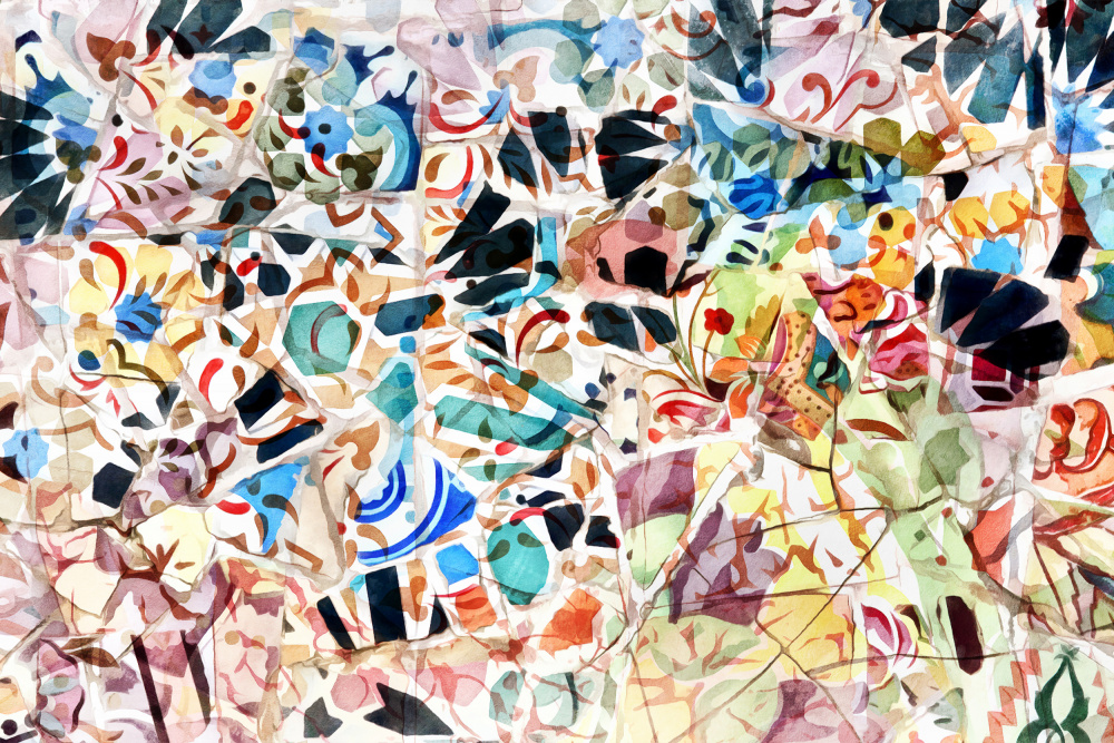 Mosaic of Barcelona VI von amini54