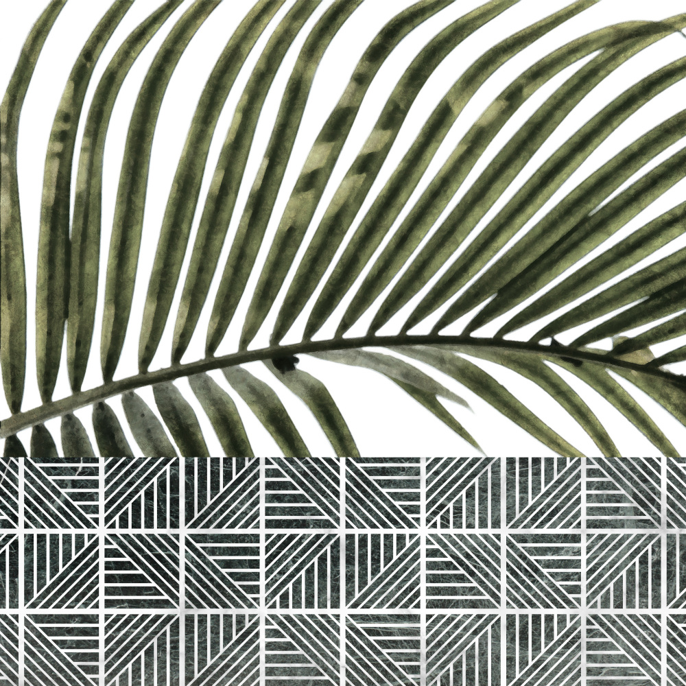 Palm Leaves on Tiles von amini54