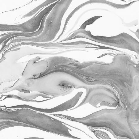 Ink Marbling Black and White 05