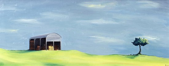 Poulton Fields (oil on canvas)  von Ana  Bianchi