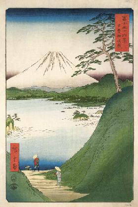 Der Misaka-Pass in der Provinz Kai (Aus der Serie "36 Ansichten des Berges Fuji")