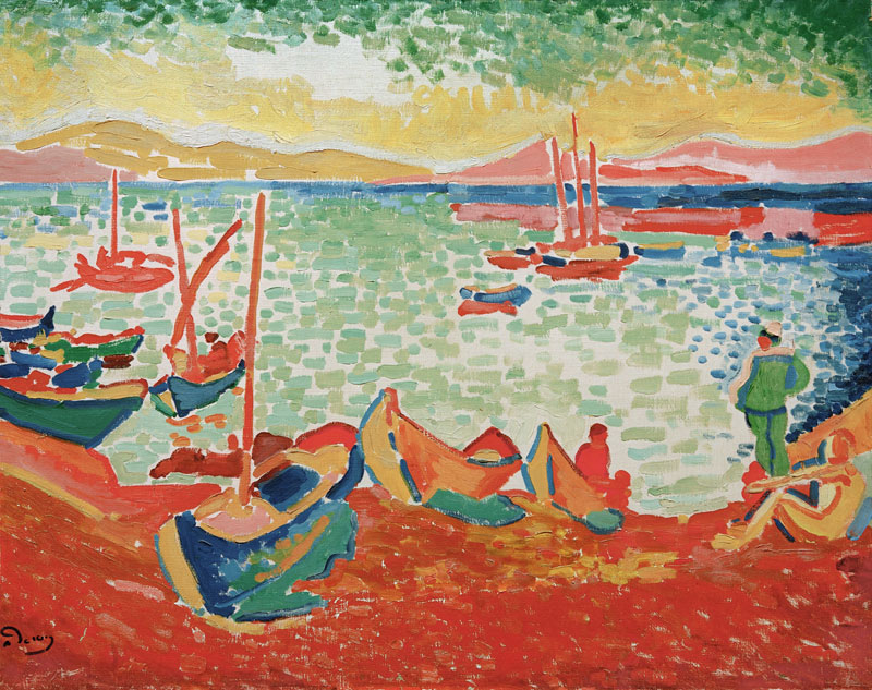 Boats in the Harbour at Collioure von Andre Derain