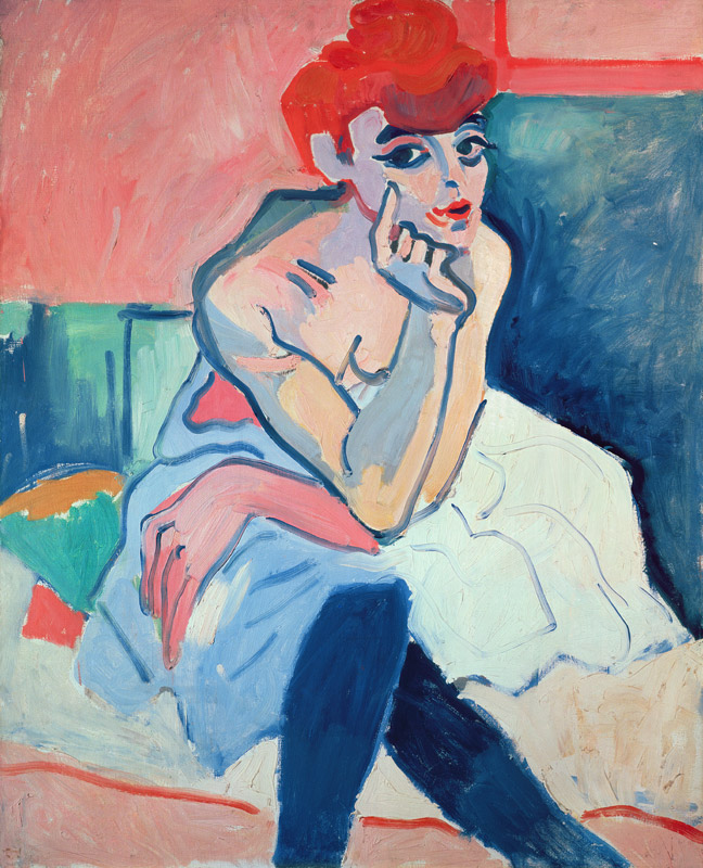 Woman in a Slip von Andre Derain