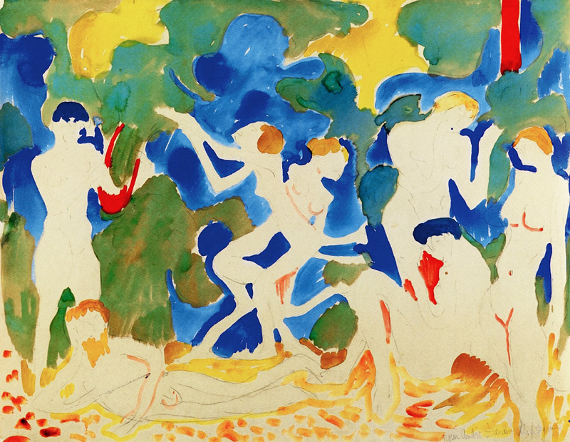 Music-05 (w/c & pencil on paper) von Andre Derain