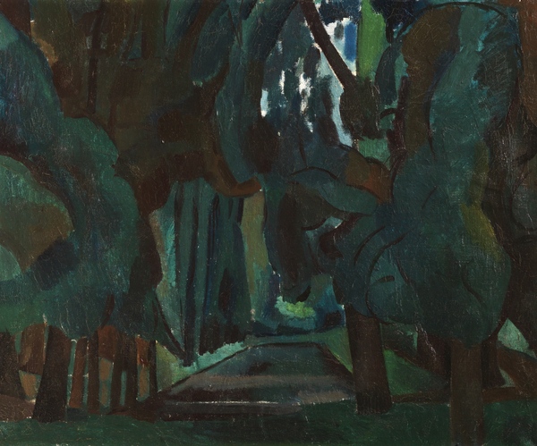 Trees by a Lake, Le Parc de Carrières-St-Denis von Andre Derain