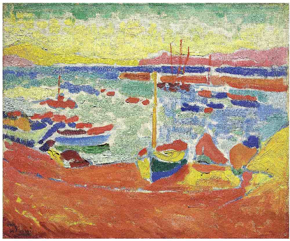 Boats in the Harbor of Collioure von Andre Derain