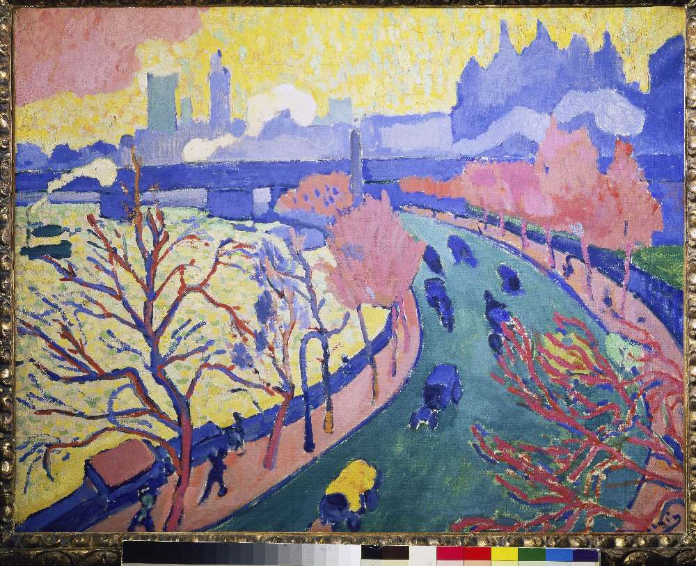 The Charing Cross Bridge and Westminster in London von Andre Derain