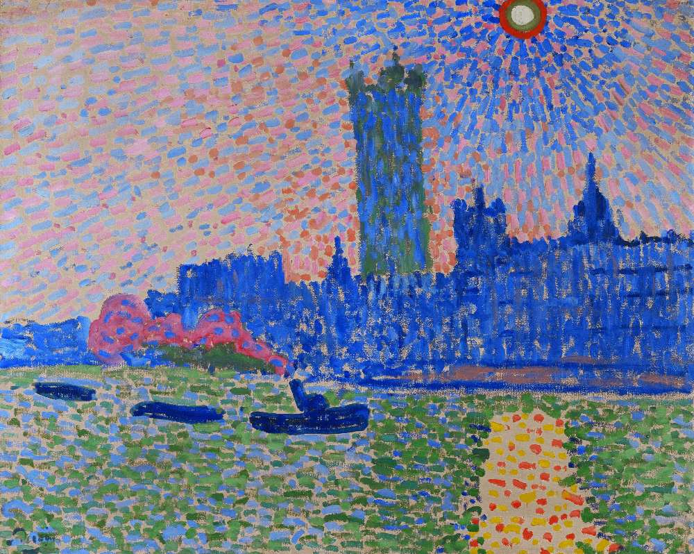 The Thames in London with the Houses of Parliament von Andre Derain