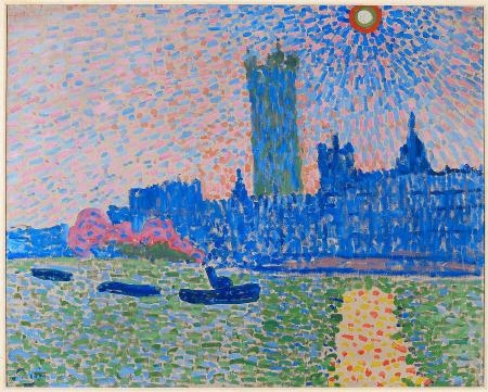 The Thames and the Houses of Parliament