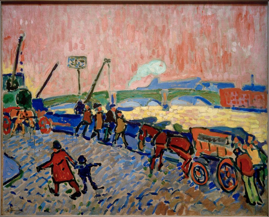 The banks of the Thames  (The Quays of the Thames) von Andre Derain