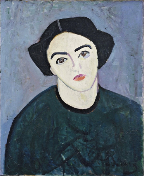 Madame Derain in Green von Andre Derain