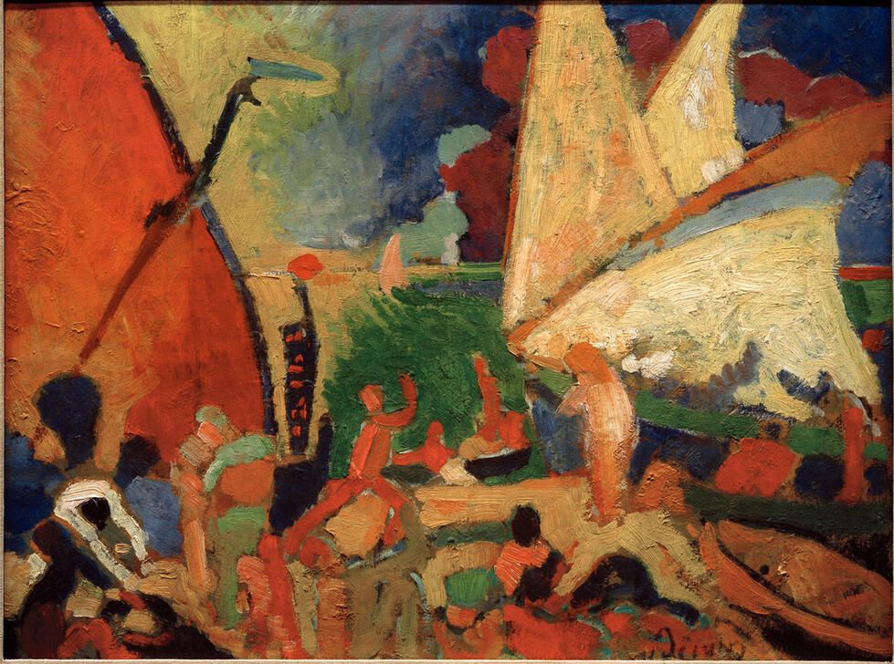 Sailing boats in Collioure von Andre Derain